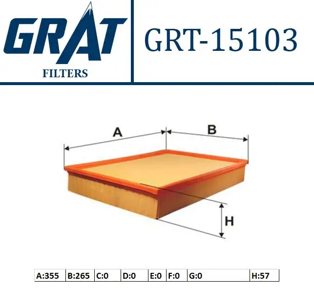 GRAT 15103 Hava Filtresi