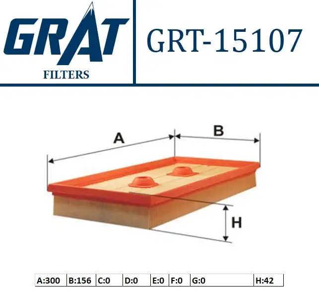 GRAT 15107 Hava Filtresi 03C129620B
