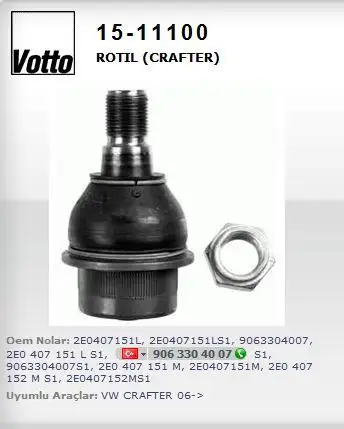 VOTTO 15-11100 Alt Rotil
