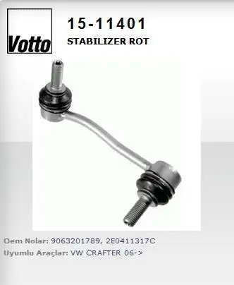 VOTTO 15-11401 Z-Rot (Ön Sol) 2E0411317C