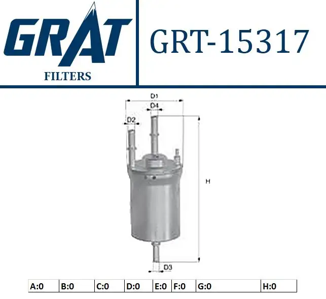 GRAT 15317 Yakıt Filtresi 6Q0201051C