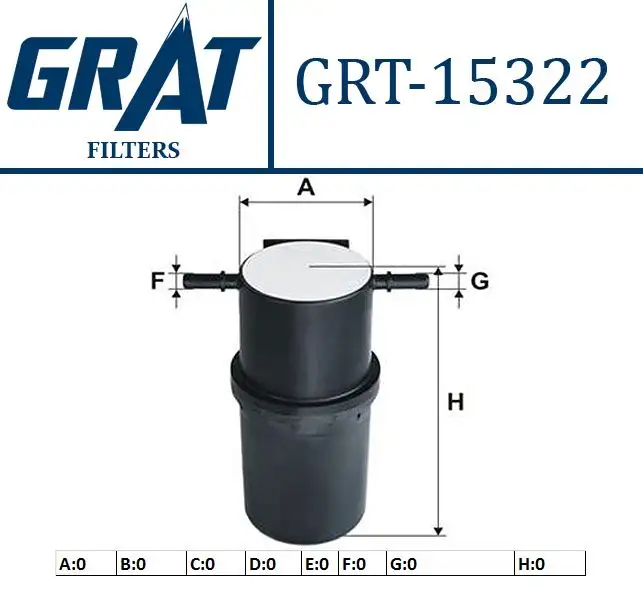 GRAT 15322 Yakıt Filtresi 2H0127401