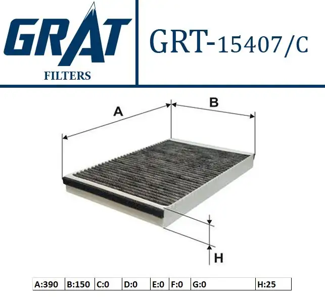 GRAT 15407C Polen Filtresi (Karbonlu) 8A0819439