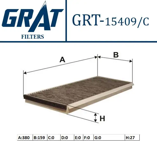GRAT 15409C Polen Filtresi (Karbonlu) 9018300418