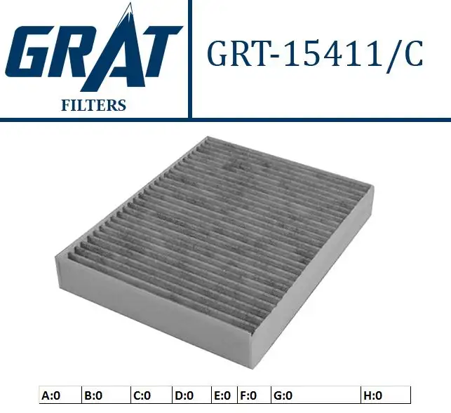 GRAT 15411C Polen Filtresi (Karbonlu) 7P0819631