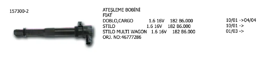 ÜNÜVAR 157300-2 Bobin 55180004
