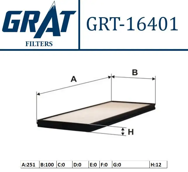 GRAT 16401 Polen Filtresi 976171C000