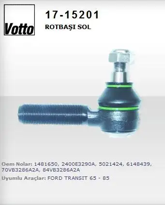 VOTTO 17-15201 Rot Başı (Sol) 84VB3286A2A