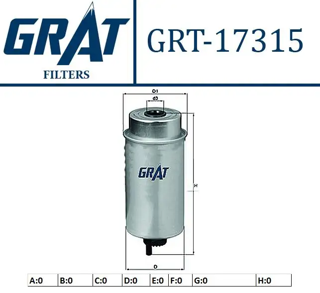 GRAT 17315 Yakıt Filtresi YC159176AC