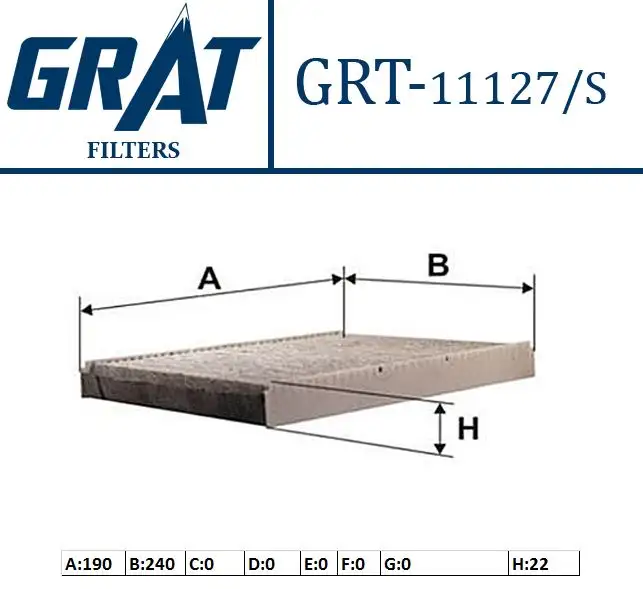GRAT 17402C Polen Filtresi (Karbonlu) 8V5J19G244AA