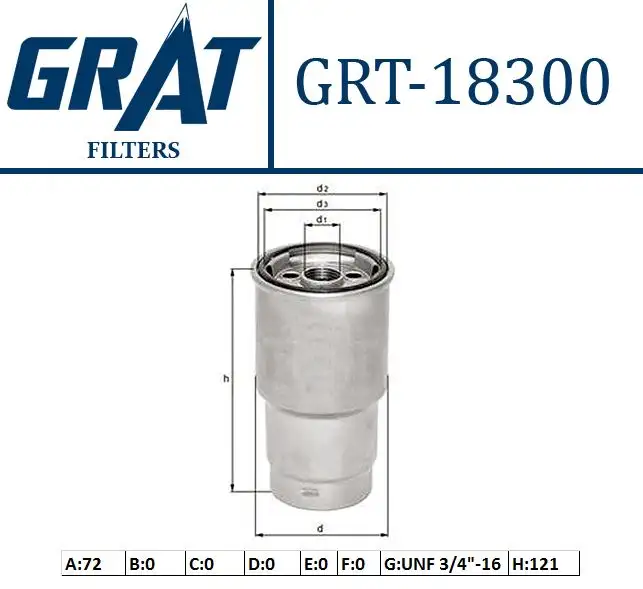 GRAT 18300 Yakıt Filtresi 2339064450