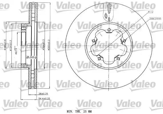 VALEO 187151 Ön Fren Diski