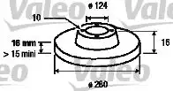 VALEO 187152 Arka Fren Diski