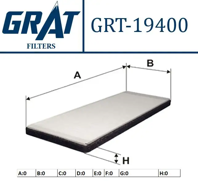 GRAT 19400 Polen Filtresi DGA091001