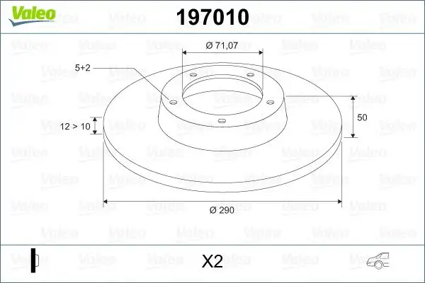 VALEO 197010 Arka Fren Diski 424914