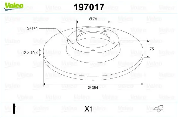 VALEO 197017 Arka Fren Diski LR031846
