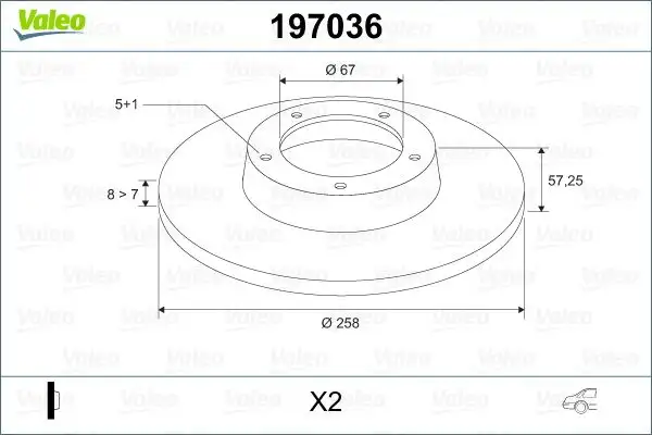 VALEO 197036 Arka Fren Diski A1694230912