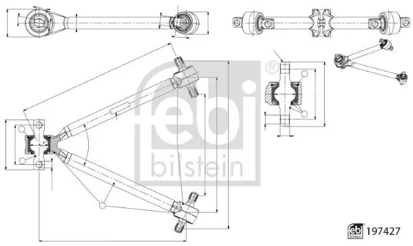 FEBI 197427 Uzun Rot (Arka) A9603504305