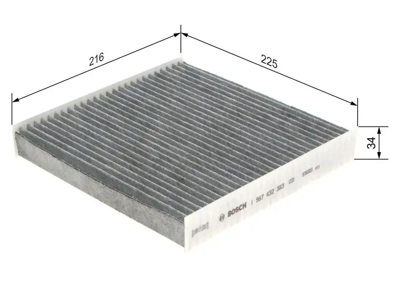 BOSCH 1987432383 Polen Filtresi (Karbonlu)