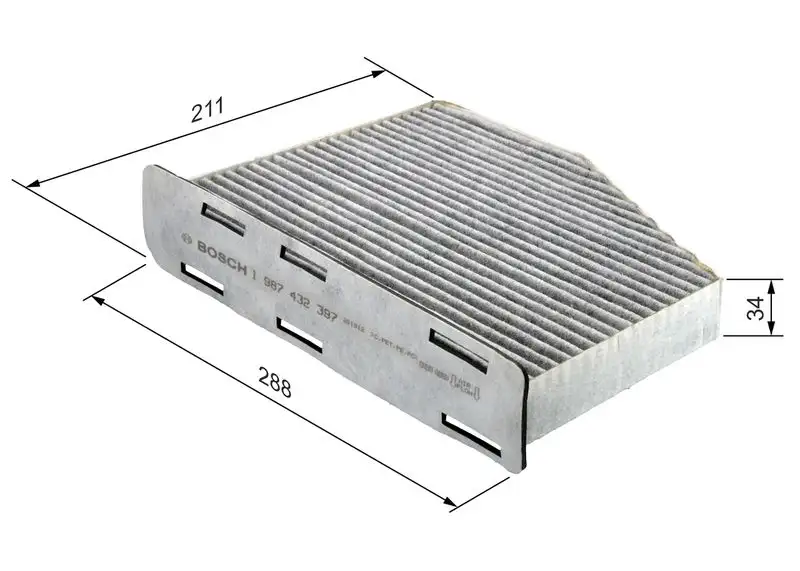 BOSCH 1987432397 Polen Filtresi (Karbonlu)