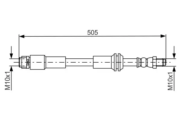 BOSCH 1987481675 Ön Fren Hortumu A2464200248