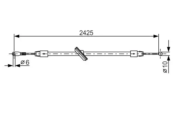 BOSCH 1987482031 El Fren Halatı (Ön) 2E0609701Q