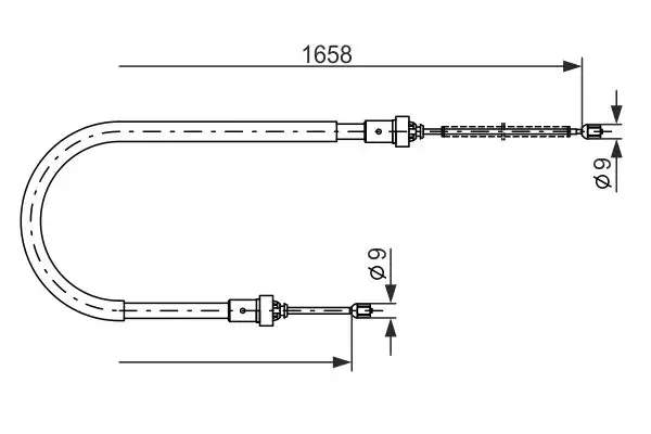 BOSCH 1987482234 El Fren Halatı (Arka) 8200745723