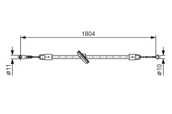 BOSCH 1987482380 El Fren Halatı (Ön) A9064205785