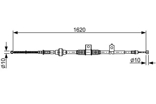 BOSCH 1987482521 El Fren Halatı (Arka Sağ) 4820A050