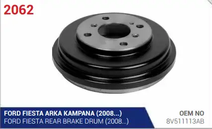 AYK 2062 Fren Kampanası 8V511113AB