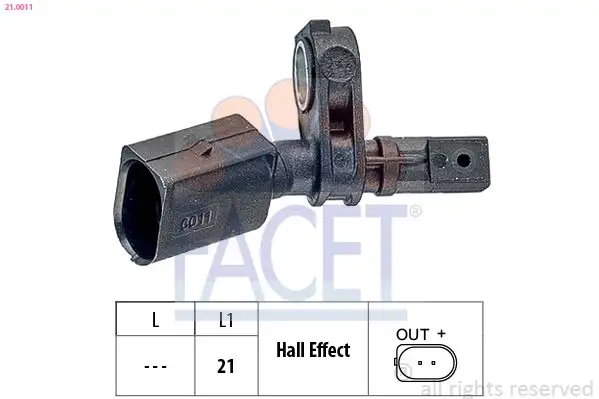 FACET 21.0011 ABS Hız Sensörü (Ön Sol)