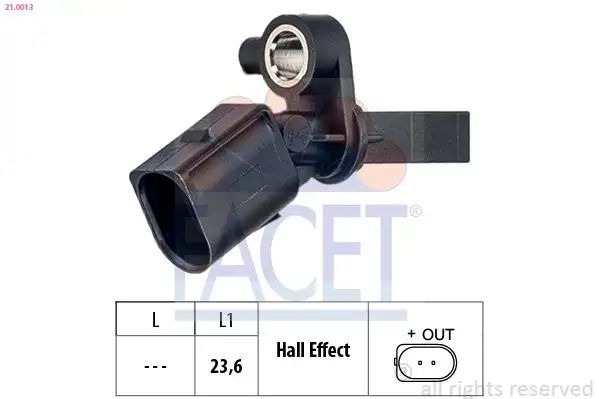 FACET 21.0013 ABS Hız Sensörü (Arka Sağ)