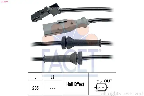 FACET 21.0144 ABS Hız Sensörü (Arka Sol)