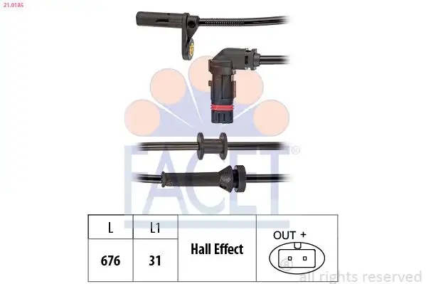 FACET 21.0185 ABS Hız Sensörü (Ön)