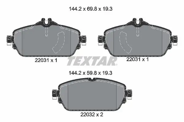 TEXTAR 2203101 Ön Fren Balatası