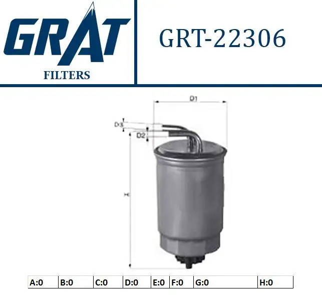 GRAT 22306 Yakıt Filtresi A6460920501