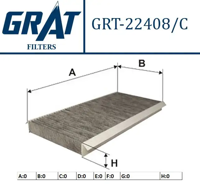 GRAT 22408C Polen Filtresi (Karbonlu) A1698300218