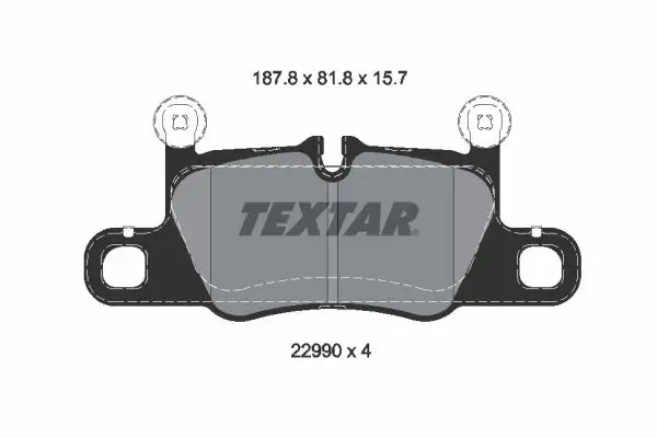TEXTAR 2299001 Arka Fren Balatası