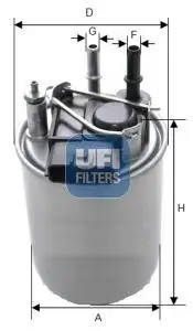 UFI 24.080.01 Yakıt Filtresi 164001KB2C