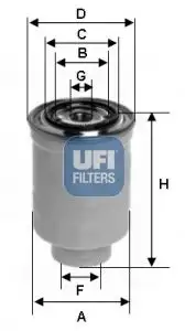 UFI 24.446.01 Yakıt Filtresi 16403JR00B