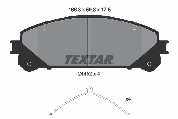 TEXTAR 2445201 Ön Fren Balatası