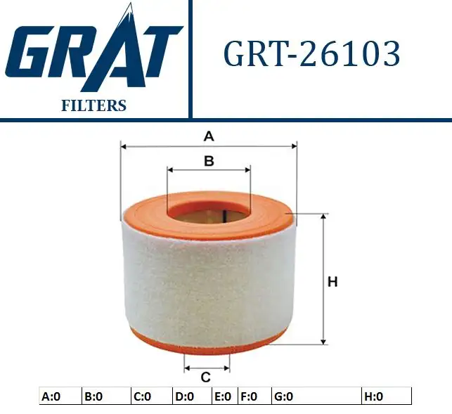 GRAT 26103 Hava Filtresi 4G0133843K