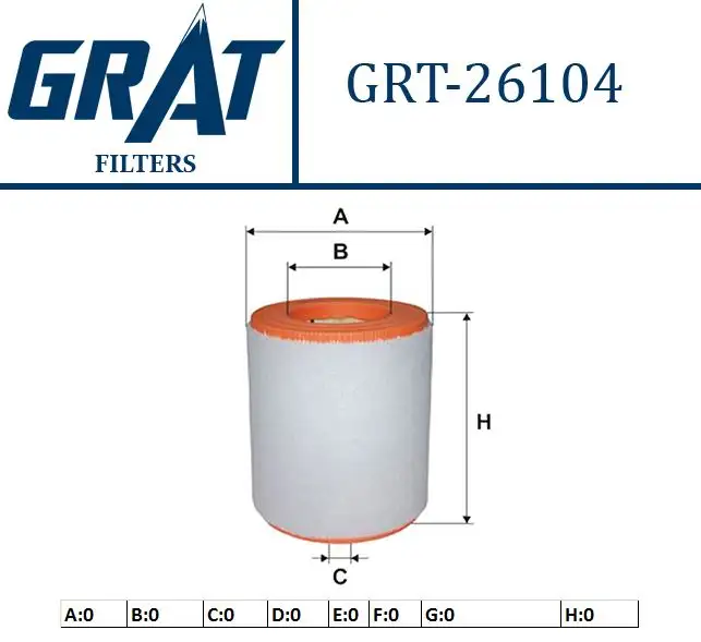 GRAT 26104 Hava Filtresi 4G0133843