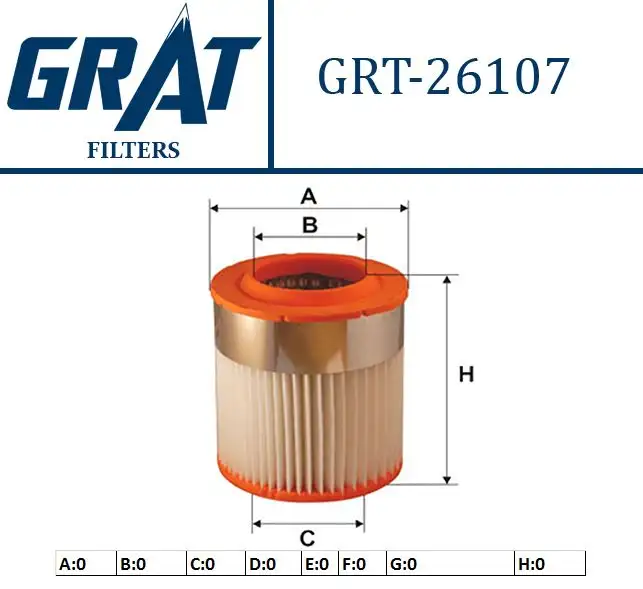 GRAT 26107 Hava Filtresi 4E0129620B