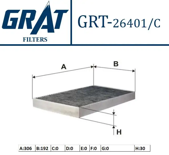 GRAT 26401C Polen Filtresi (Karbonlu) 4B0819439