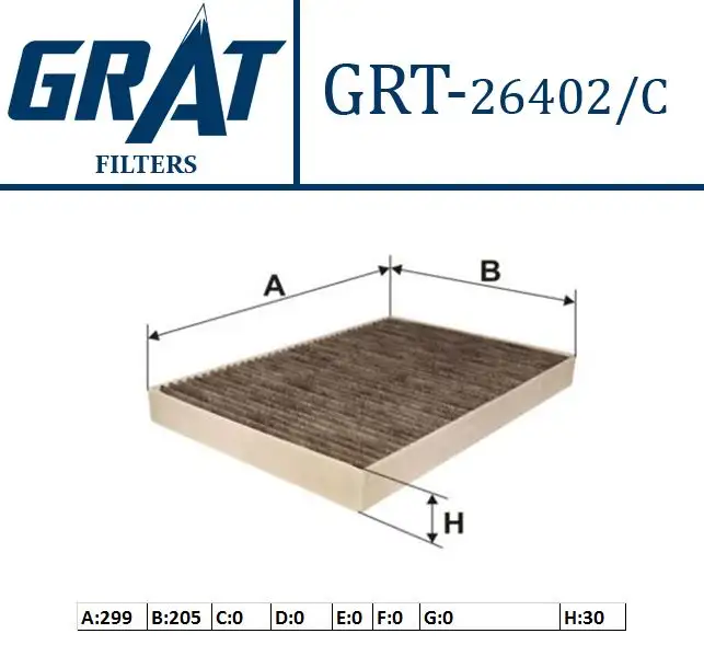 GRAT 26402C Polen Filtresi (Karbonlu) 4B0819439C