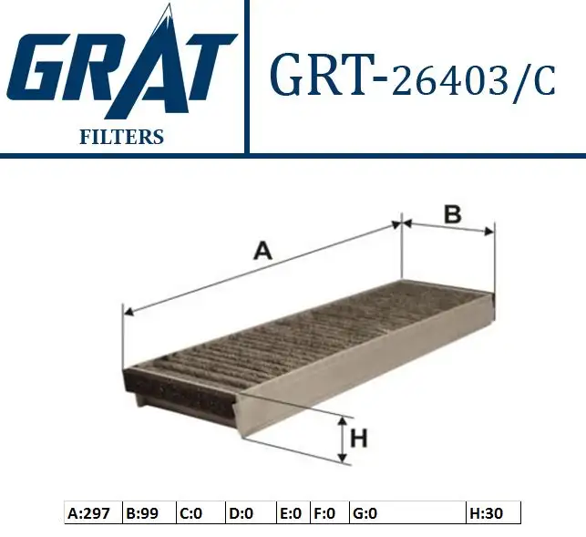 GRAT 26403C Polen Filtresi (Karbonlu) 4F0898438A