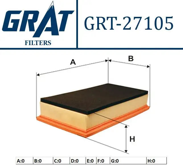 GRAT 27105 Hava Filtresi 46794403