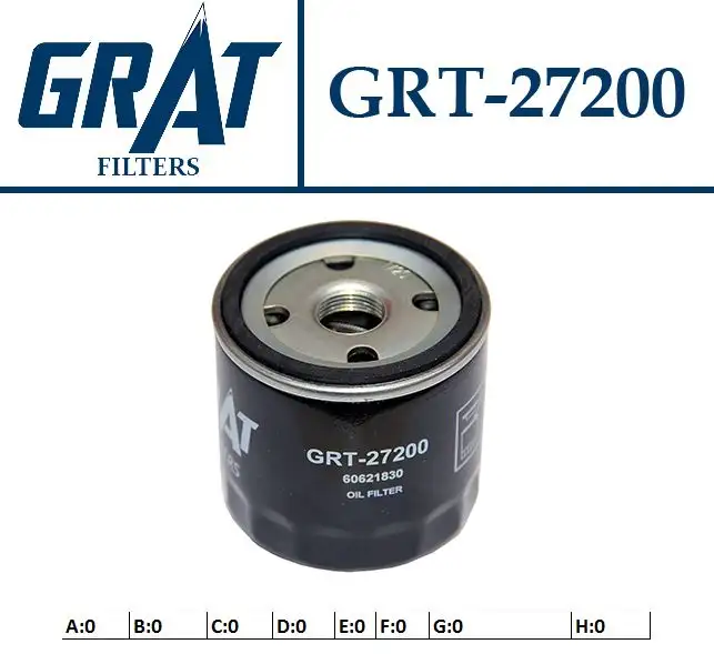 GRAT 27200 Yağ Filtresi 46423474