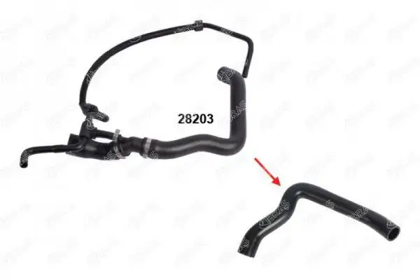 İBRAŞ 28161 Radyatör Üst Hortumu 2D0122101D